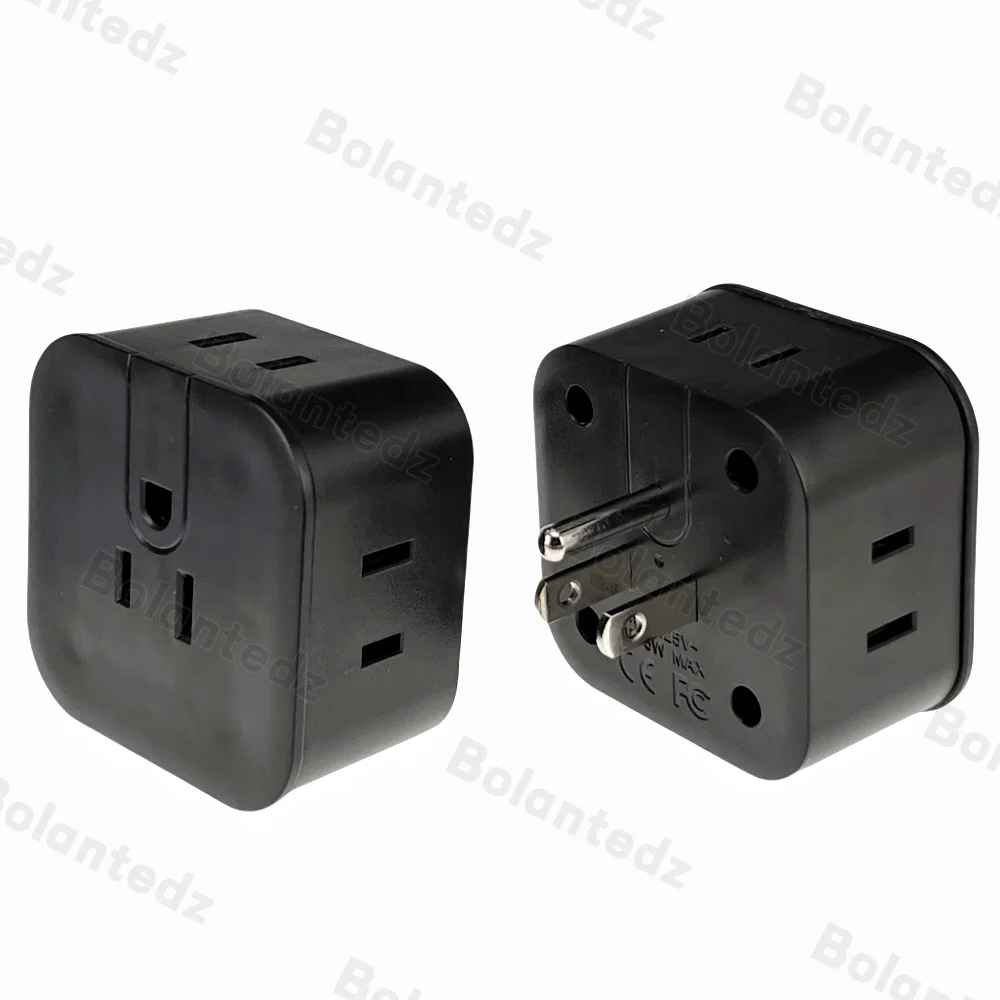 Bolantedz 5 طريقة الولايات المتحدة متعددة التوصيل منفذ موسع جدار المخرج المتوسع منفذ كهربائي صغير الفاصل للسفر المنزل مكتب النوم
