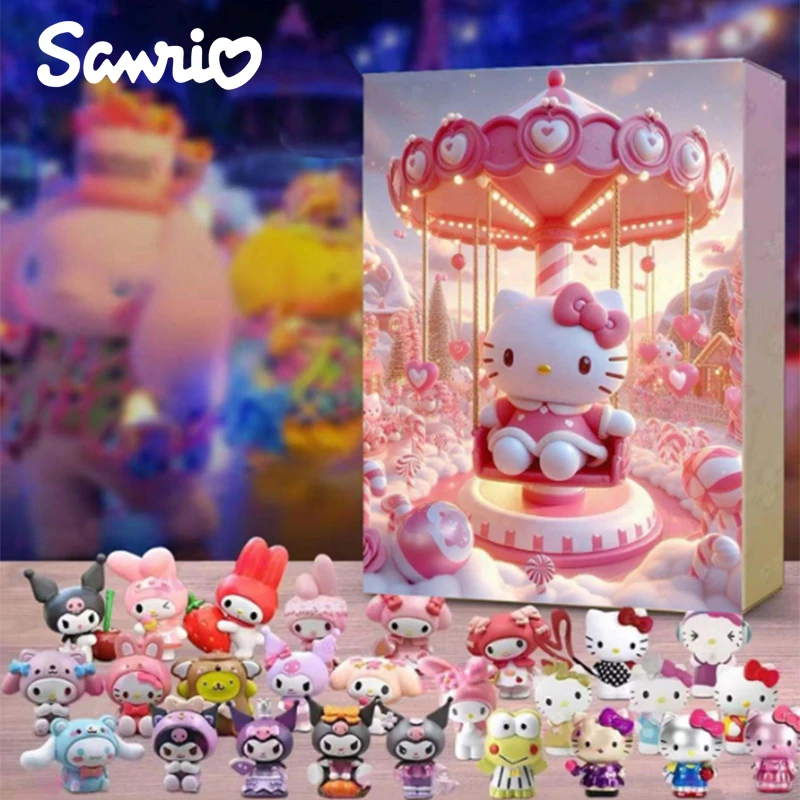 Sanrio Navidad Adviento Hello Kitty cuenta atrás calendario caja calendario caja ciega juguetes regalo de Navidad juguete para niños