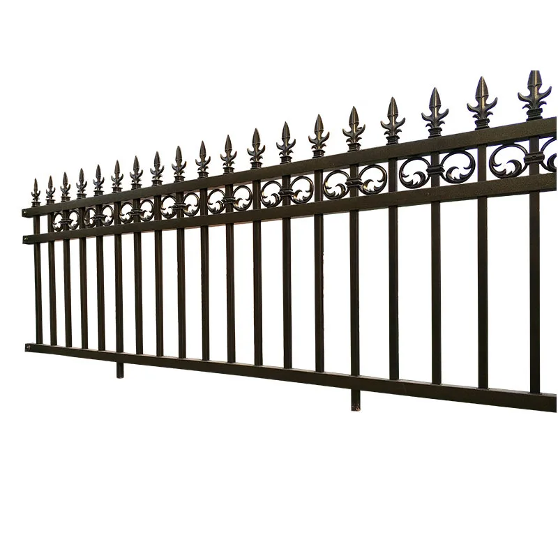 Hard PVC Fencing Trellis Gates Residential Panels Hot Dipped Galvanized Aluminum Palisade Fence or Powder Coated