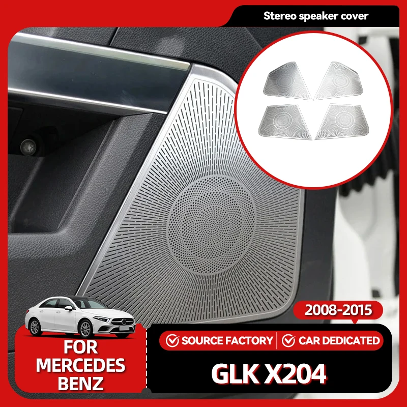 

Внутренние молдинги для Mercedes Benz GLK X204 2008-2015, дверная панель автомобиля, коврик для громкоговорителя, стерео аудио, крышка динамика, накладка, рамка Int