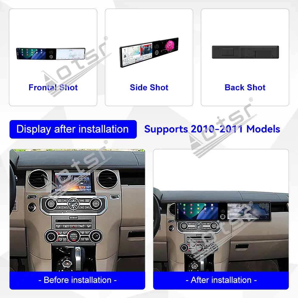 Para Land Rover Discovery 4 2010-2011, Sistema Operativo Android 13, Pantalla HD Dual de 12.3 Pulgadas, Navegación GPS, Reproductor Multimedia para Automóvil, Unidad Principal, Radio para Automóvil 2