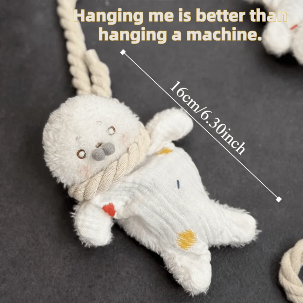 Soothe Cute Seal Hanging Rope Dolls Funny Sensory Hanging Rope Bean Bag Stress Relief Dolls Stress Relief