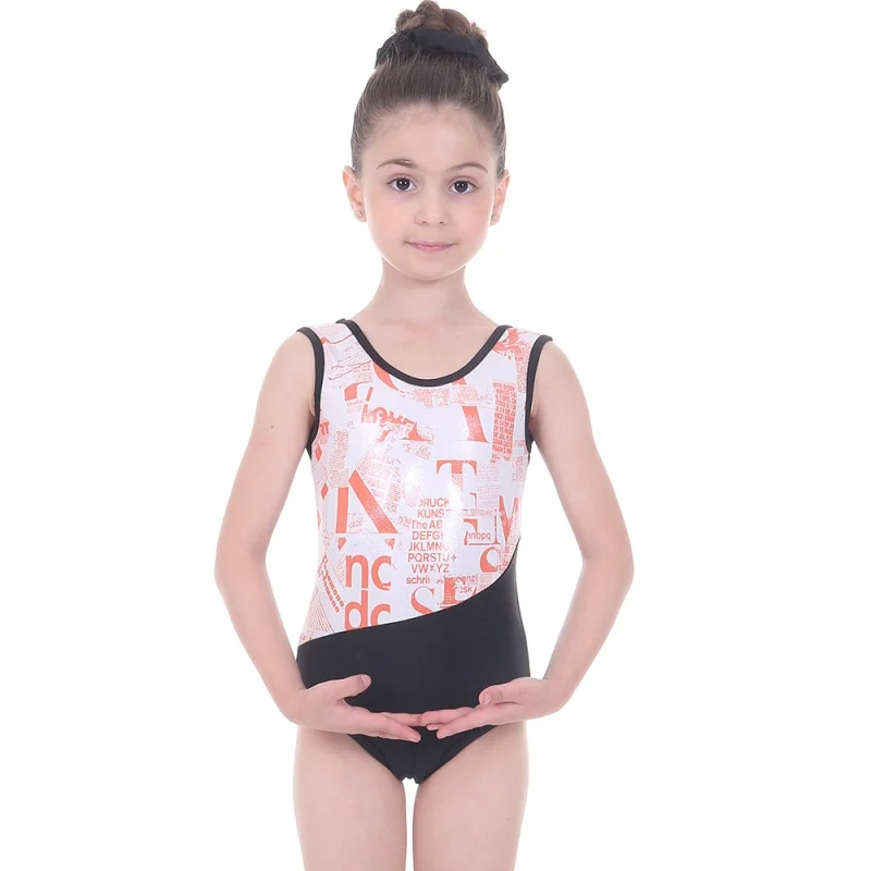 Ragazze dei capretti di Balletto Body Per Bambini Dancewear di Un Pezzo Ginnastica Formazione Stampa Activewear Costume di Scena