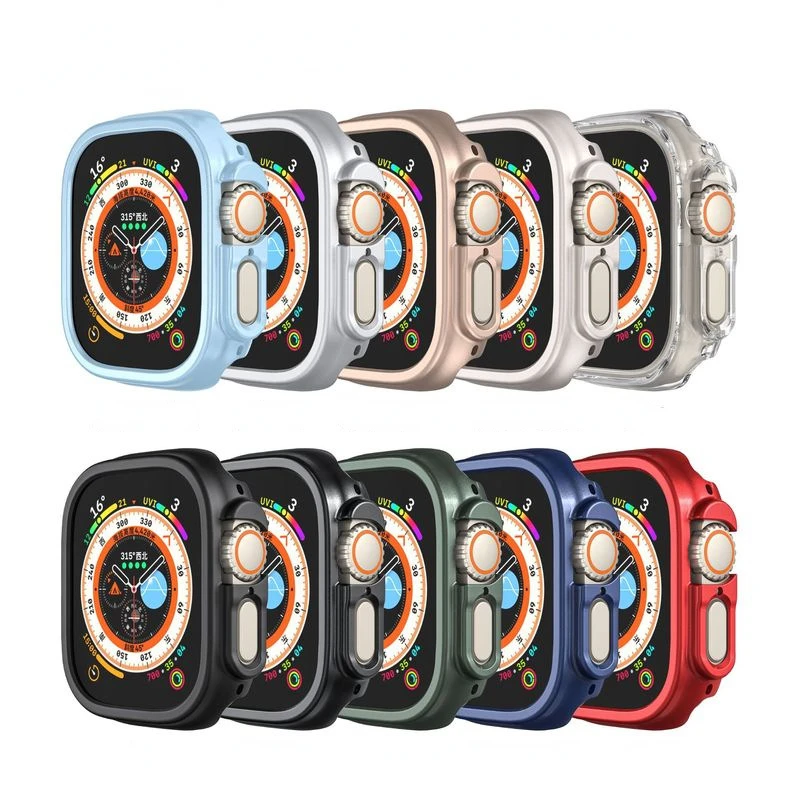 2in1 Glass+Case For Apple Watch Ultra 49mm Screen Protector PC Protective Case For iWatch Series Ultra 49mm Cover Accessories