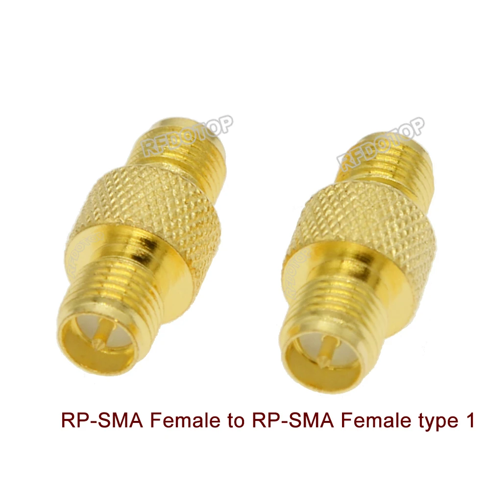 100PCS/lot RP-SMA Female Jack to RP-SMA Female Straight Connector for Wifi Radio Antenna RPSMA-J to RPSMA-J RF Coaxial Adapter