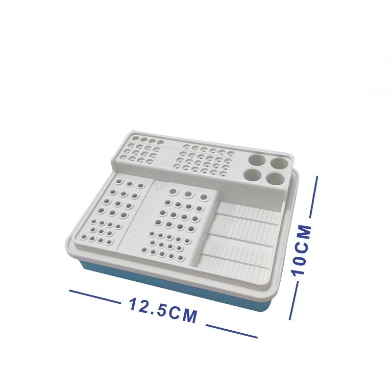 

Dentist Endo Files Sterilization Box Dental Instruments Diamond Burs Boxes Drills Block Holder For Burs Gutta Percha Endo Files