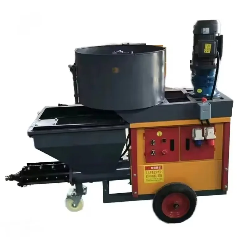 Concrete Spraying Machine Cement Sprayer Mortar New Condition Featuring Pump Motor Engine Low Price Easy Use