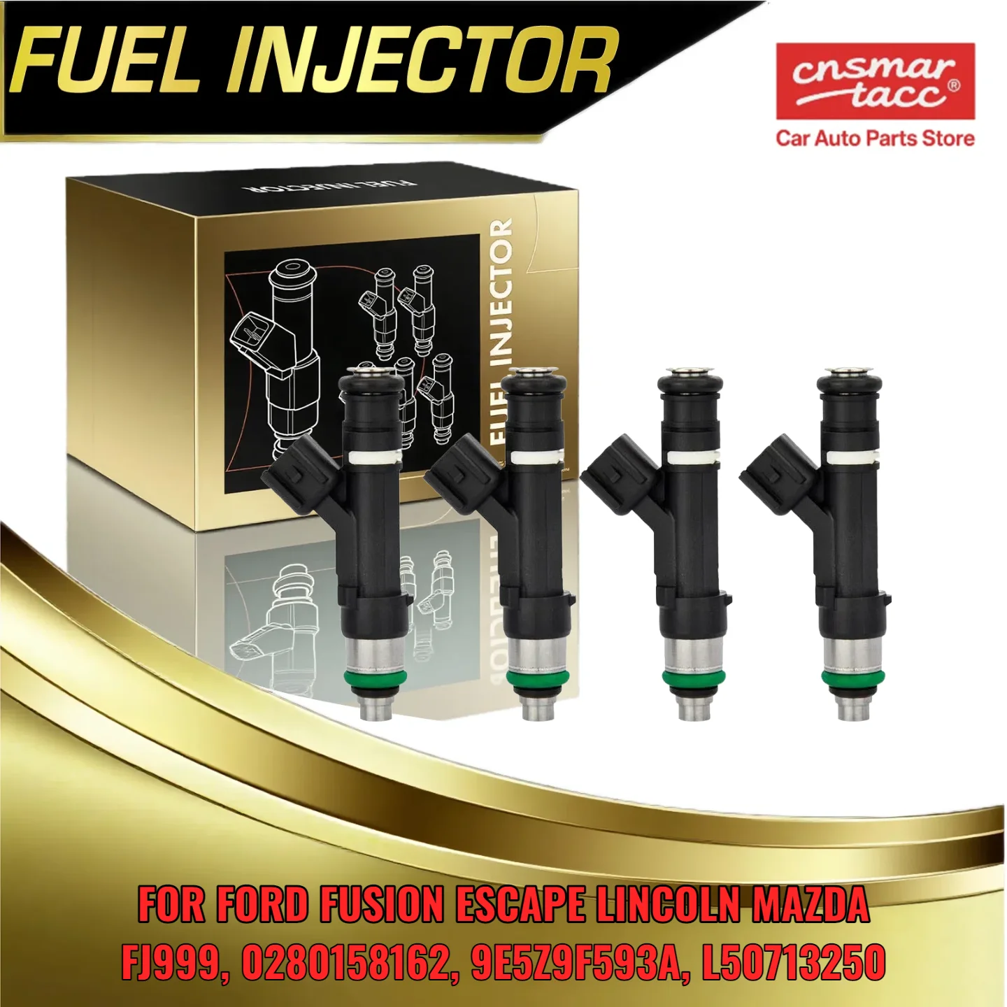 

4 комплекта топливных форсунок для Ford Fusion Escape для Lincoln Mazda L4 25L FJ999 0280158162