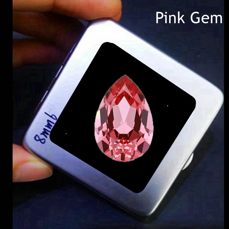 Luxury Pink Sapphire 15.0ct 13x18mm Pear Cut Sri-Lanka VVS Loose Gemstone For Jewelry Making Beads