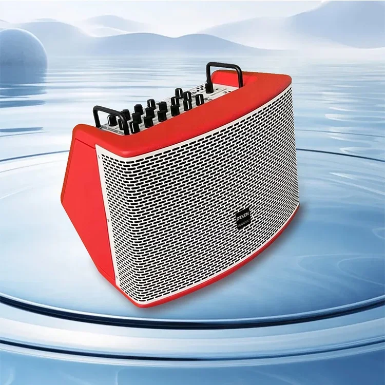 

New Speaker Guitar Instrument Wireless Internal Recording Outdoor Playing and Singing Sound Rechargeable With Sound Card Tuning