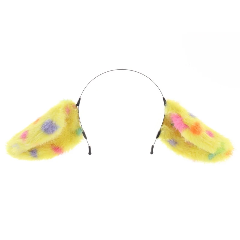 Q39C Stylish Animal Ear Headband Comfortable Hairpieces Hair Accessory Adjustable Sheep Ear Hairband For Dressing Up Fun