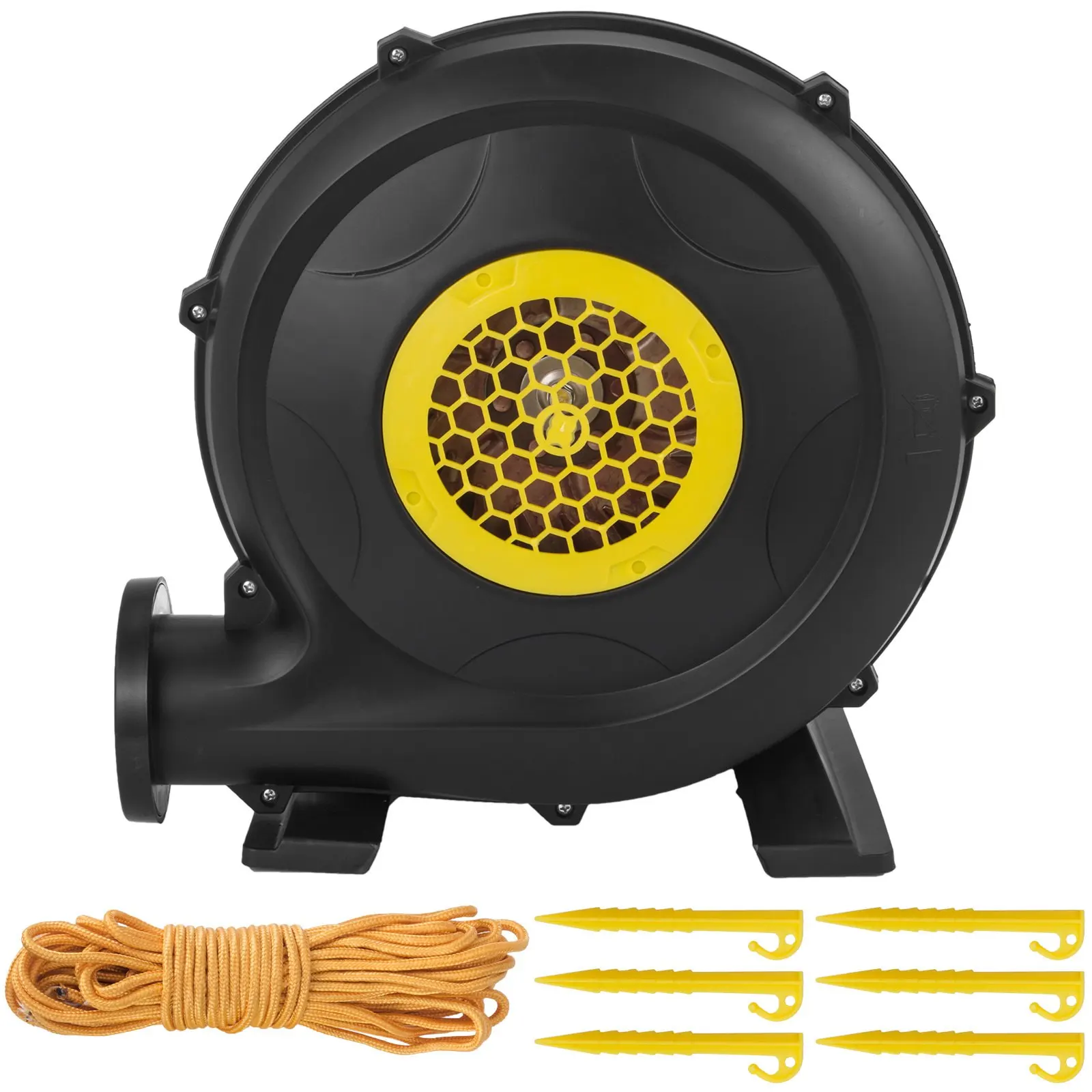 Ekran filmowy dmuchany, przenośny, o wymiarach 16 stóp, z dmuchawą powietrza w zestawie, sprzęt serwisowy.