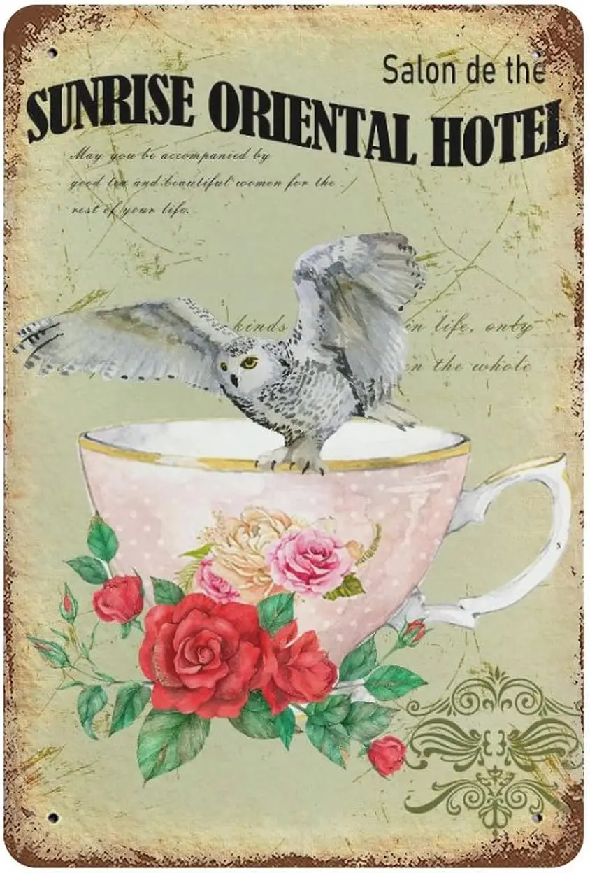 Cute Owl Flower Tin…