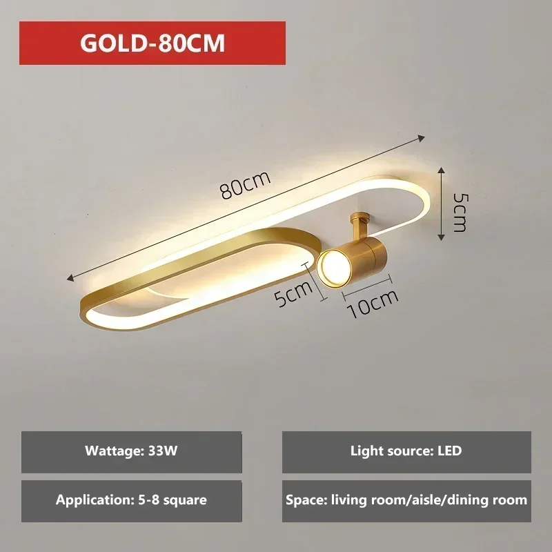 DAMIASMIL Nordic LED Decke Lampen Für Wohnzimmer Korridor Garderobe Decke Licht Mit Scheinwerfer Kronleuchter Wohnkultur Beleuchtung Leuchte 4