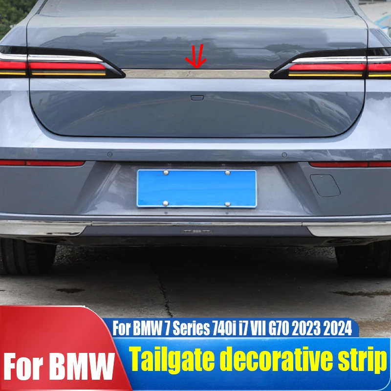 

For BMW 7 Series 740i VII G70 2023 2024 tailgate decorative strip automotive exterior decoration accessories