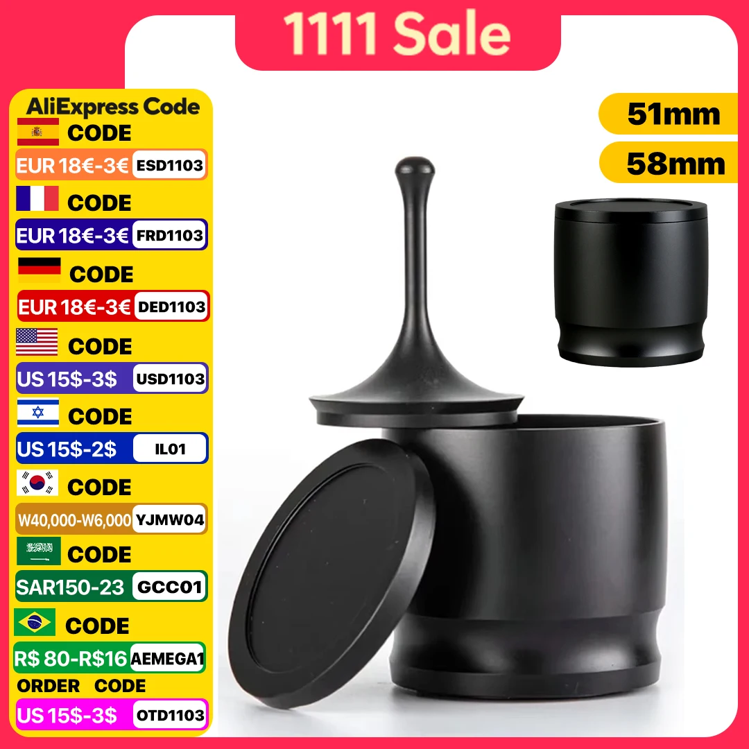 Coffee Dosing Cup, 51mm,58mm,Aluminum Alloy Espresso Dosing Funnel, Brewing Bowl, Portafilter Dosing Ring, Coffee Accessories