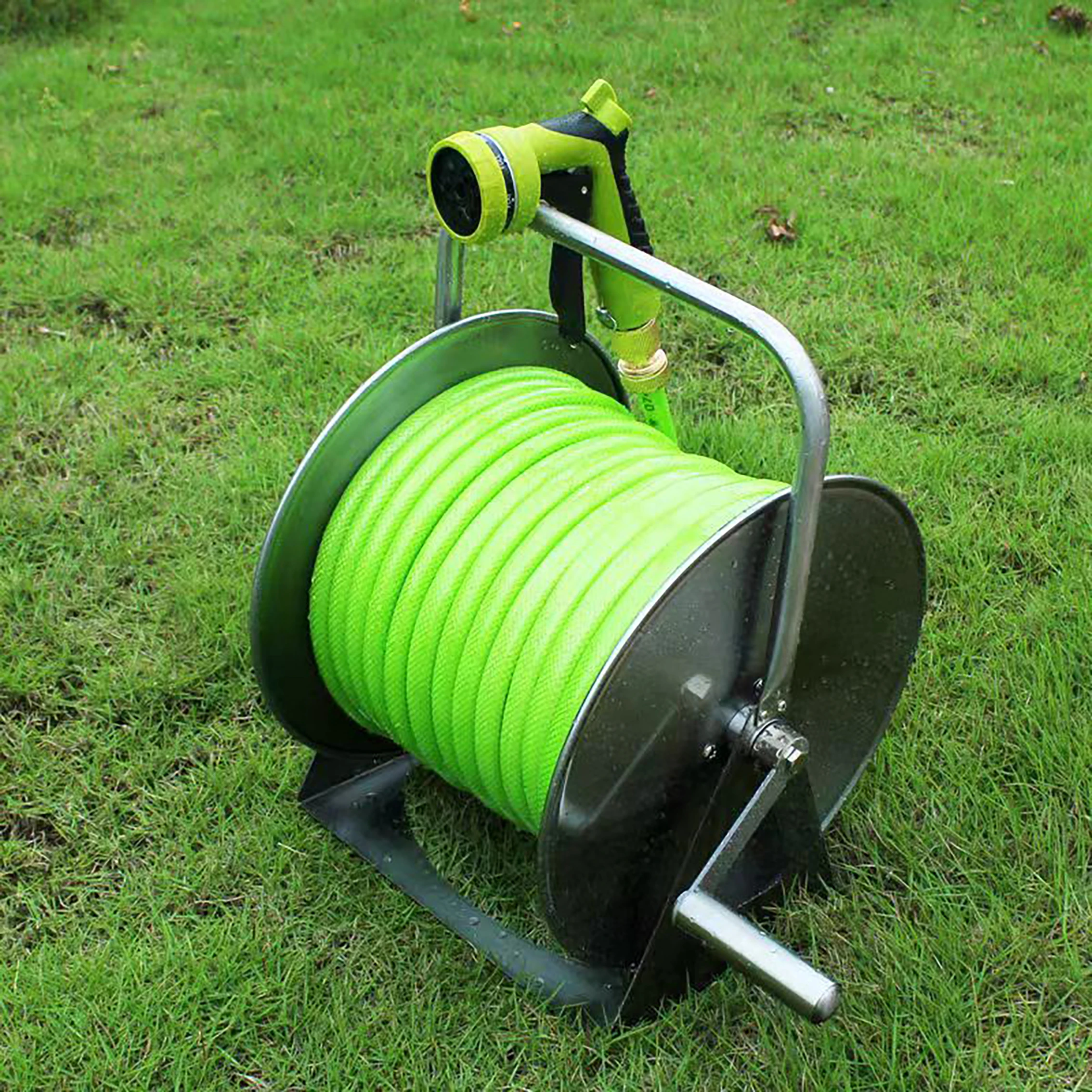 

Wholesale High Quality High-Capacity Stainless Steel Water Hose Pipe Reel With Cart