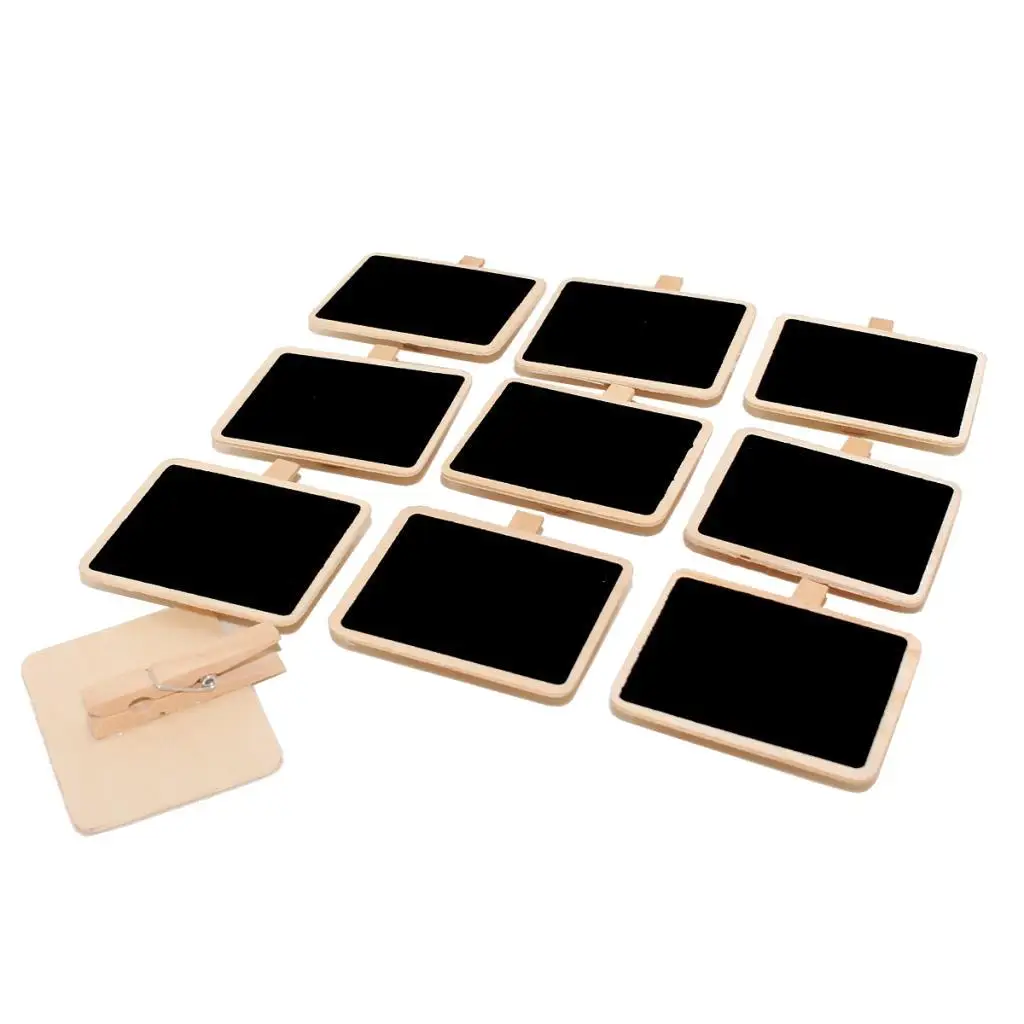 Wooden Blackboard Wall Hanging Message Board Memo Sign for Office Bedroom Nordic Style Party Supplies Reminder