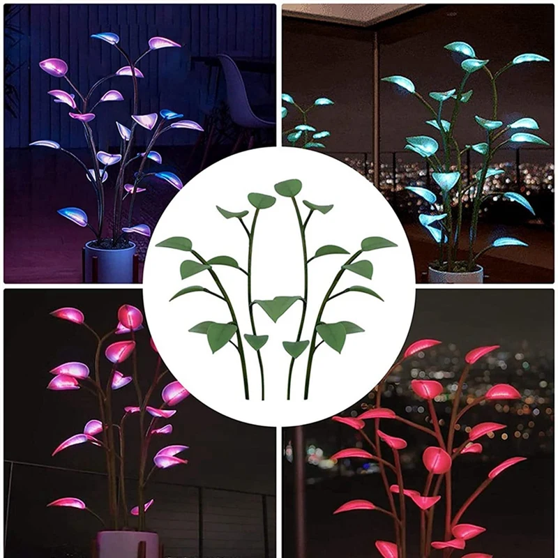 LED Houseplant Lamp Indoor Decor Atmosphere Night Light Changeable Color Plant Lamp For Home Decor Bonsai Lights Easy To Use