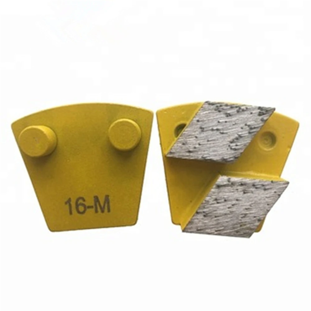 WER08 Werkmaster Two Post Diamond Polishing Tools Double Sharp Rhombus Bars Concrete Grinding Plug for Werkmaster Terrazzo