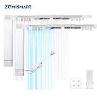 Zemismart Smart Curtains with Dual Track 2 Channels Zigbee Wall Switch Smart life Alexa Google Home Motorized Customized Curtain