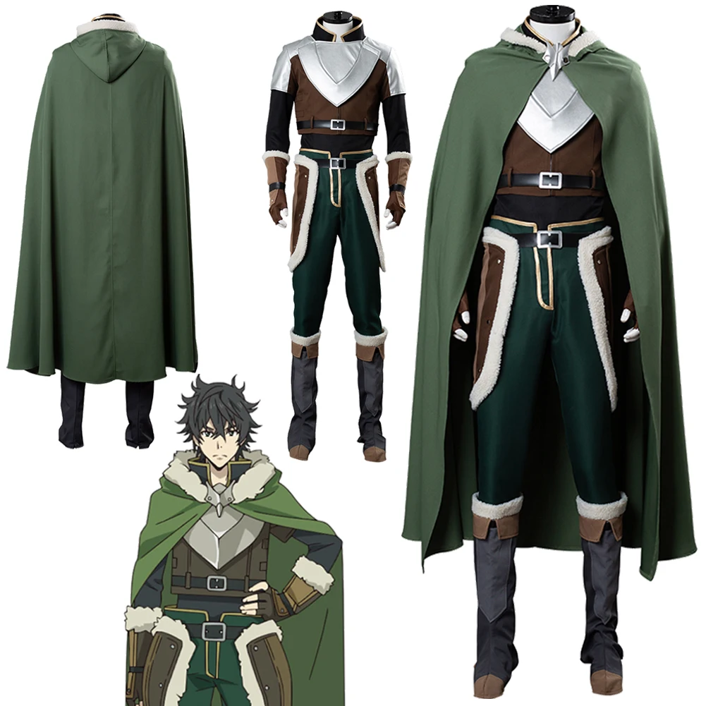 Naofumi Iwatani Cosplay Fantasy Anime Shield Hero Rising Costume Disguise Men Roleplay Fantasia Outfits Male Halloween Clothes