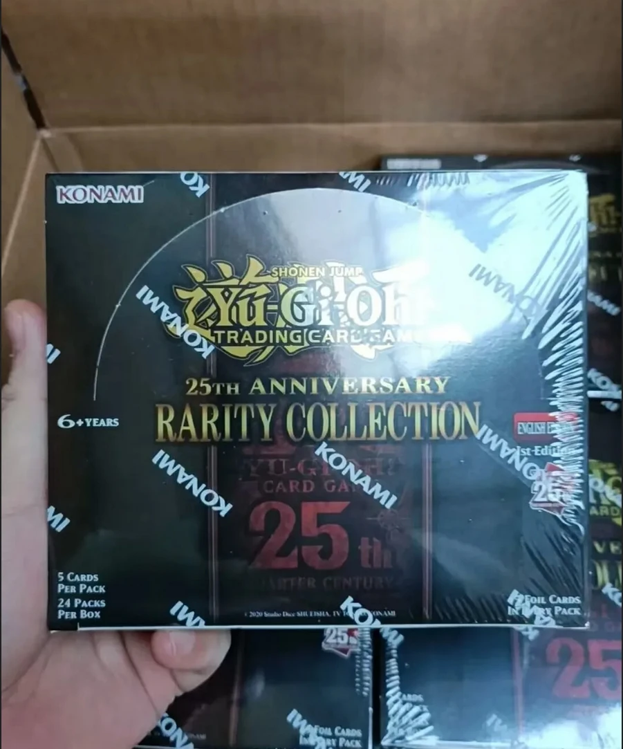 

Yugioh KONAMI Duel Monsters TCG 25th ANNIVERSARY RARITY COLLECTION RA01 English Edition RC04 Collection Sealed Booster Box