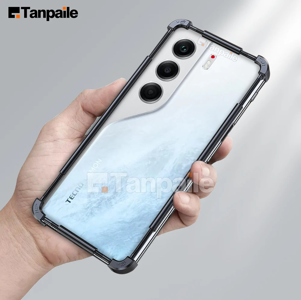 

Metal Bumper Case for Tecno Camon 40 Pro Case Shockproof Lock Frame for Tecno Camon 40 Premier