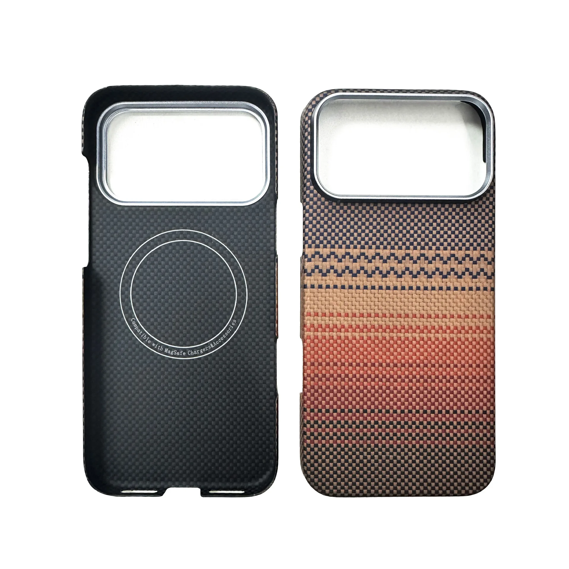 

Real Aramid Kevlar Carbon Fiber Business Case For IPhone 17Pro Shell Magnetic Wireless Charging Protection Cover
