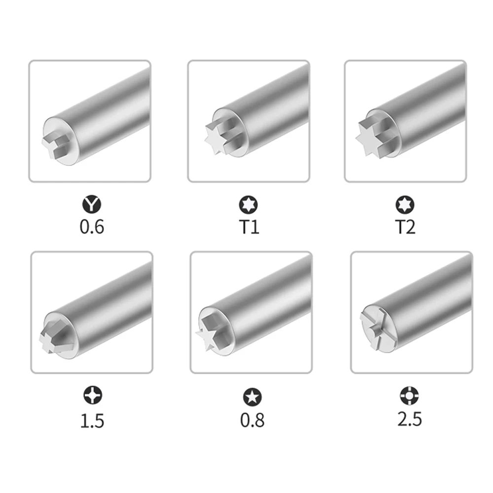 Best 898 First-class Disassemble 3D Bolt driver for iPhone Samsung Mobile Phone Repair Screwdriver, Prevent Skidding