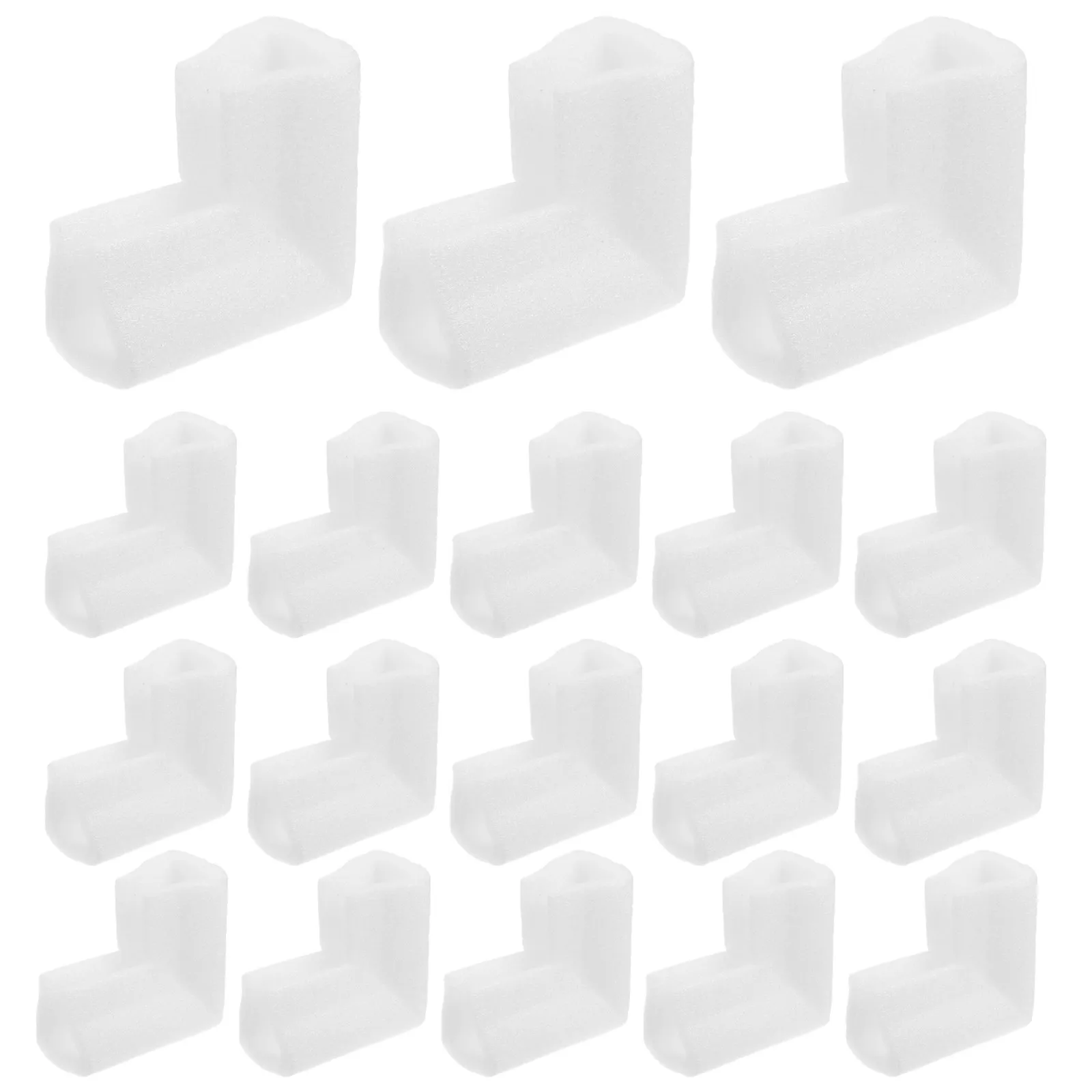 24Pcs Epe Foam Corner Protectors L-Shaped Furniture Edge Guards Shockproof Bumpers for Moving Boxes Picture Frames Mirrors