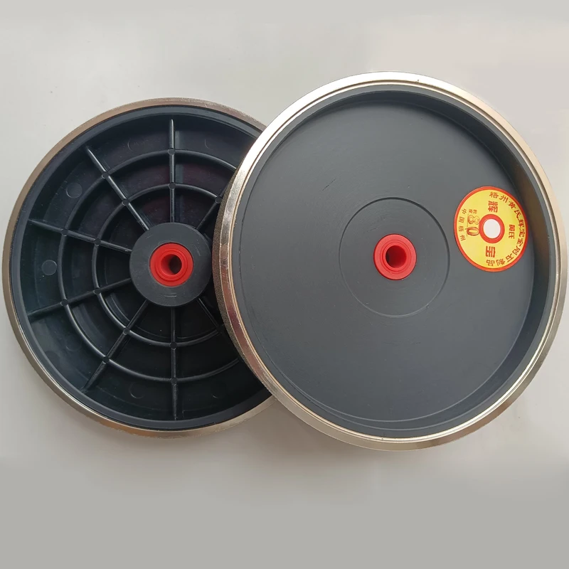 Diamond Grinding Wheel 8 Inch 200mm Diameter 38mm Thickness 25.4mm Hole Electroplated Alloy Plastic Parallel Jade Polishing