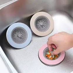 Kitchen Sink Filter Silicone Strainer Shower Floor Drain Sink Cover Hair Filter Sink Anti-blocking Plug Bathroom Accessories