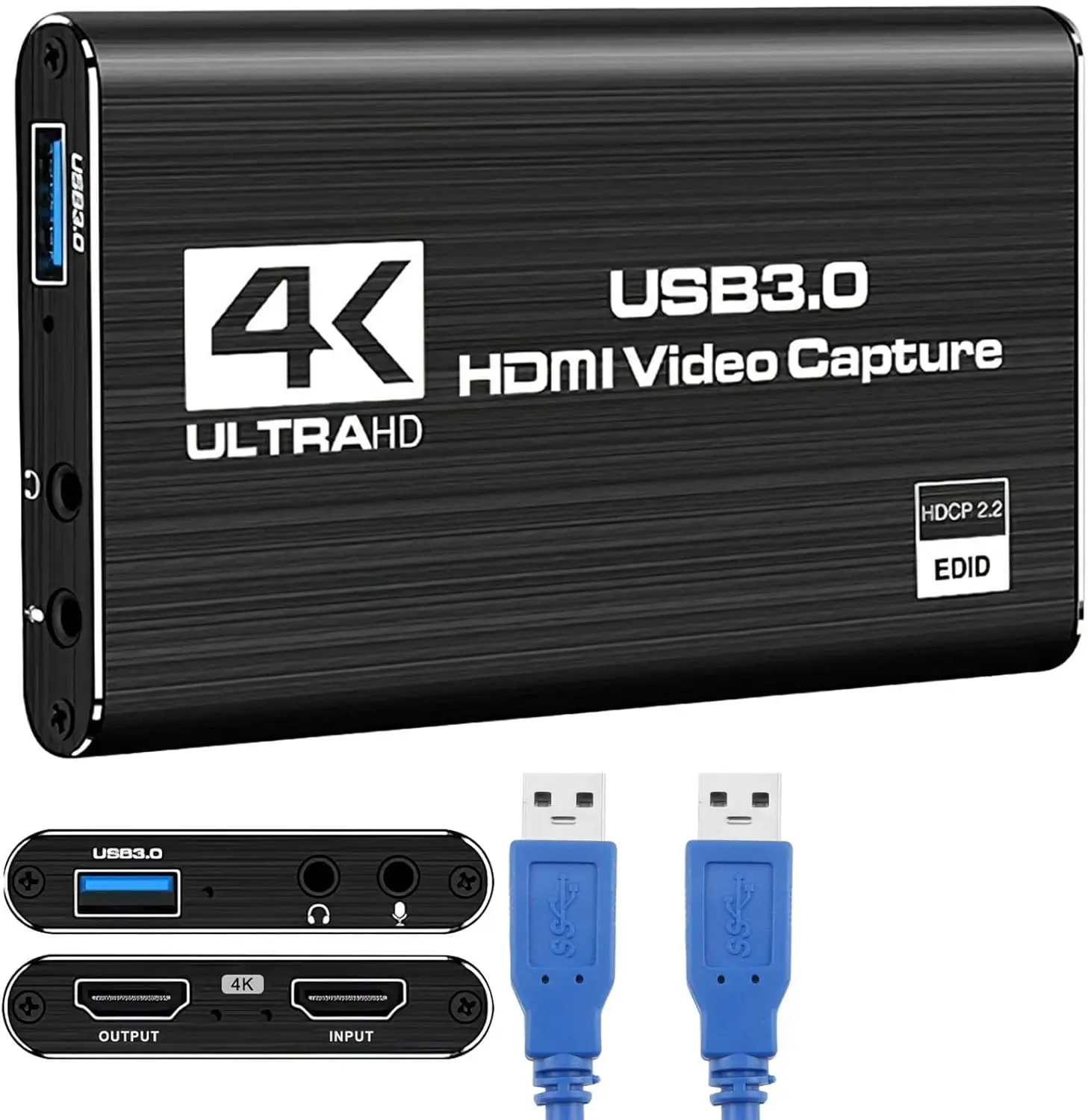4K USB 3.0 بطاقة التقاط الفيديو HDMI-متوافق 1080P 60FPS HD مسجل فيديو المنتزع ل OBS بطاقة الألعاب البث المباشر #1