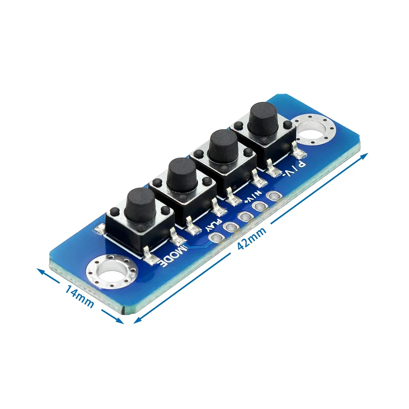 1 2 3 4 5 Modulo pulsante indipendente a 6 bit Modulo pulsante esterno MCU Microinterruttore Scheda a pulsante per amplificatore di potenza Bluetooth