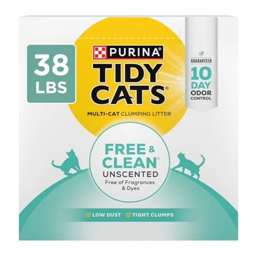 

Free and Clean Unscented Clumping Cat Litter with Odor Control - 38 lb. Box