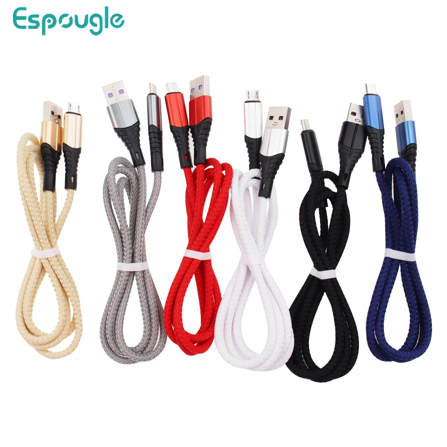 5V 3A Fast Charging USB Cable Micro USB For iPhone 12 11 USB Type C Cable For Xiaomi Samsung Phone Accessories Charger Cord