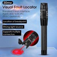 COMPTYCO 30MW FTTH Fiber Optic Tester Pen Type Red Laser optical fiberLight 30KM Visual Fault Locator Optical Cable Tester