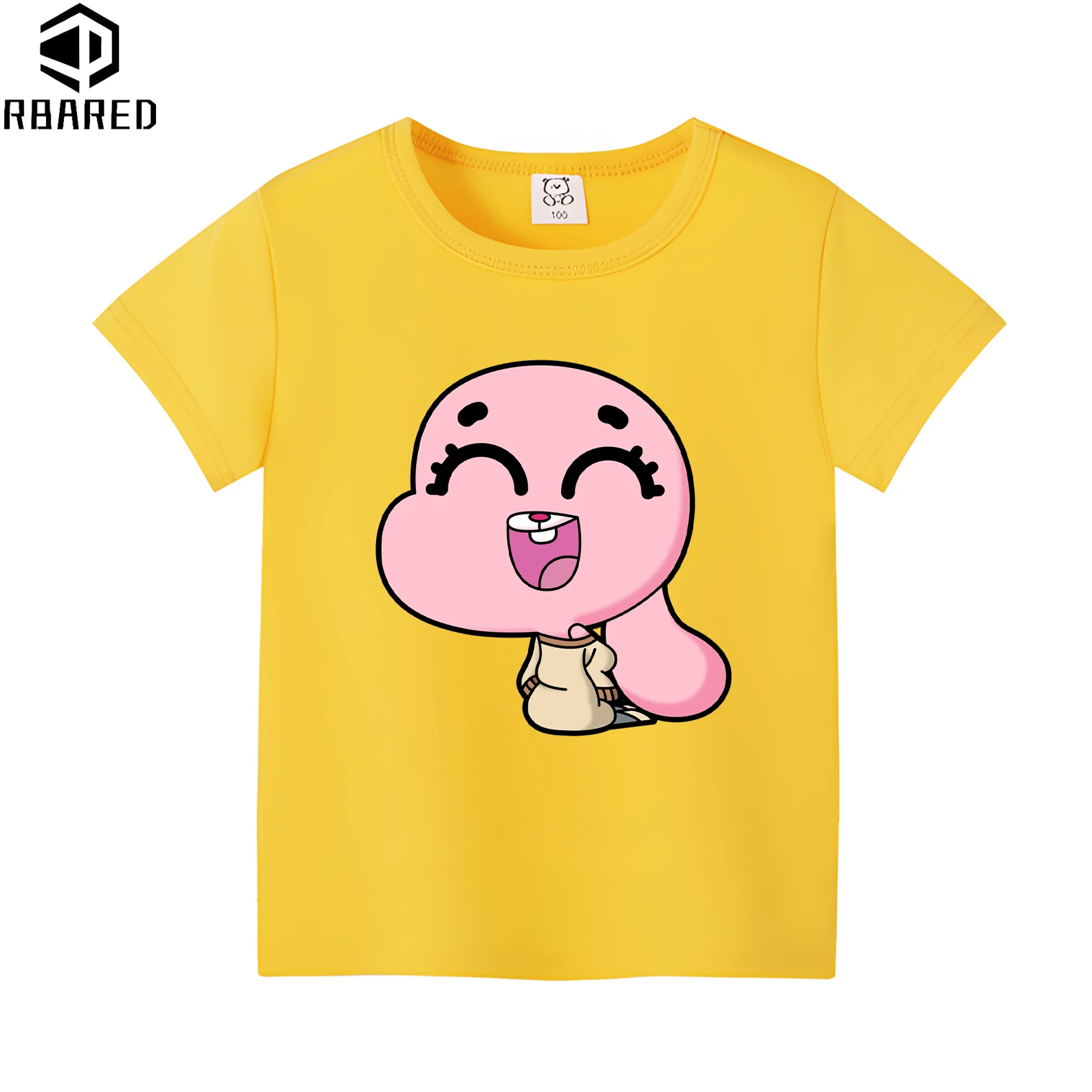 The Amazing World of Gumball 100% Cotton Pikmin Children Top Shirts Stumble Guys Children\'s Clothing 2024 Kids Clothes T Shirt