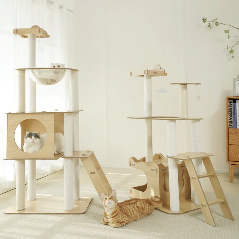 Meow Xianer Dreamy Cloud-like Cat Space Sisal Cat Climbing Frame Cat Tree Nest Integrated Sisal Column