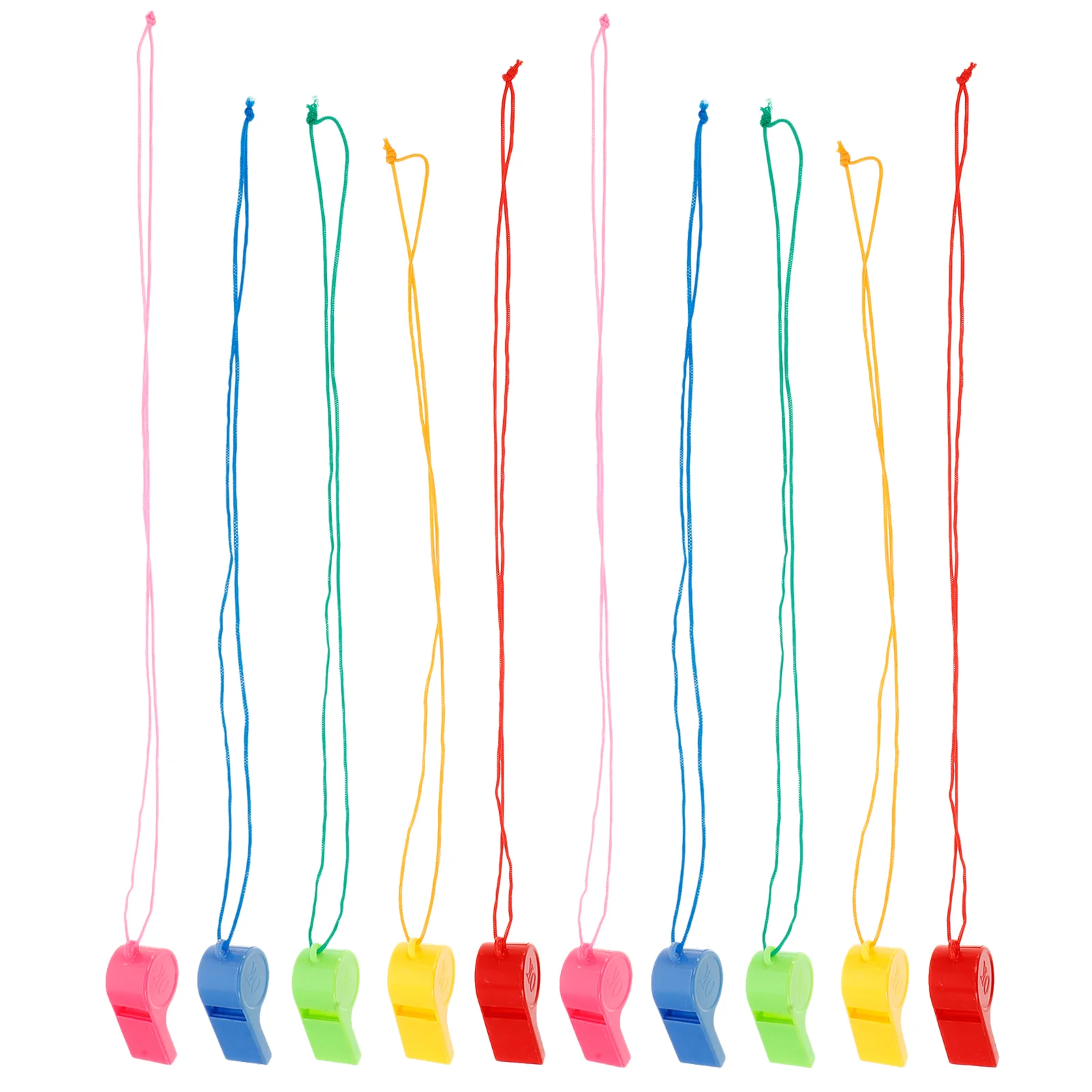 24 Pcs Whistle Cheering Children Colorful Portable Locket Referee Survival Sports Kids Plastic Toy Baby