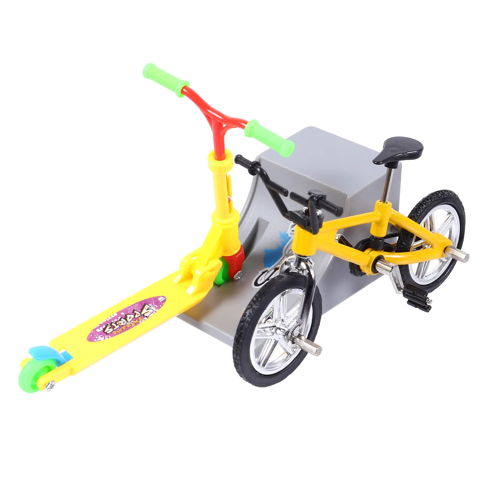 Finger Bike Toys Scooters for Kids Sports Skateboard Park Leisure Desk Game Folding Pet