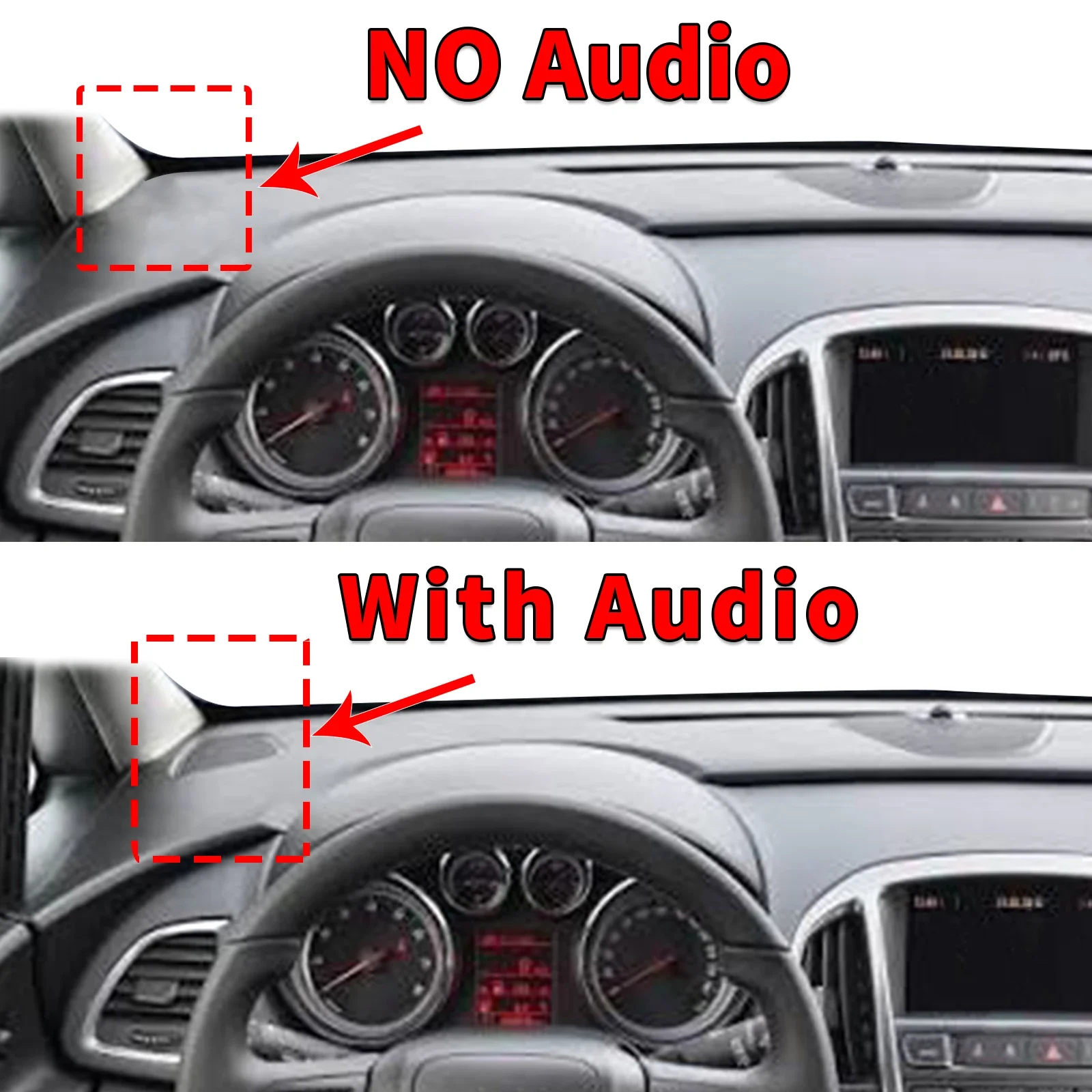 for Opel Vauxhall Holden Astra J 2010-2015 ​​Car Dashboard Cover Dashmat Sunshade Anti‑Slip Anti‑UV Dash Mat Cover Accessories