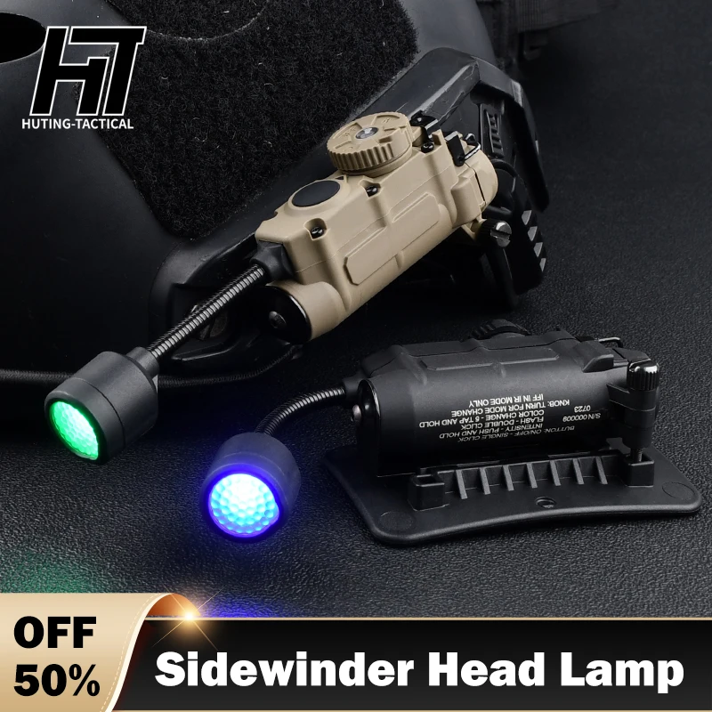 Tactical Sidewinder Fast Helmet Red Green Blue IR White Light Multifunctional Lamp Strobe IFF For Outdooring Hunting Accessories