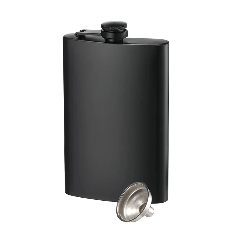 

【Lowest-Price!】6 Pack Hip Flasks For Liquor, 8 Oz Stainless Steel Leakproof Thin Flasks With Funnel For Men & Women (Matte Black