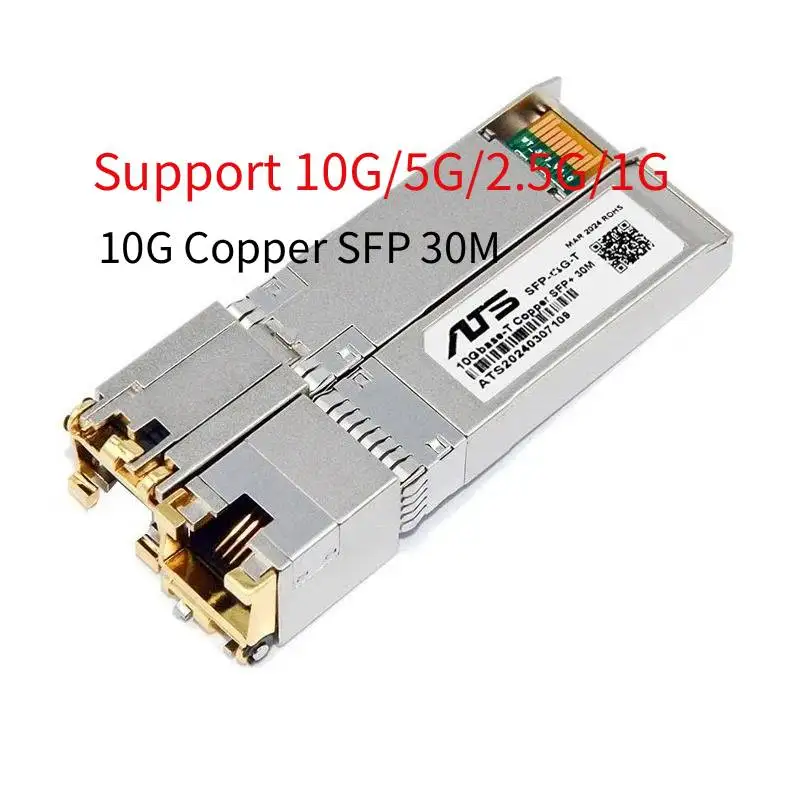10G 2.5G SFP + 10GBase-T RJ45 وحدة نحاسية 10G/5G/2.5G متوافقة مع Mikrotik مفاتيح مختلفة جهاز إرسال واستقبال إيثرنت 100M #3