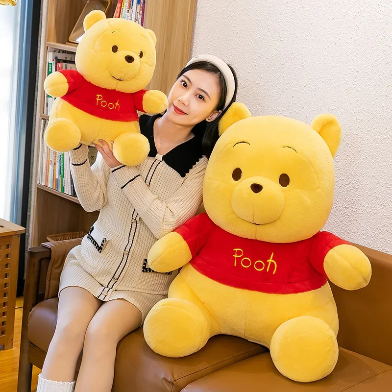 25/50cm Disney Winnie The Pooh Plush Toys Cute Large Stuffed Toys Cartoon Stuffed Anime Plushie Big Bear Doll Xmas Gift for Kids