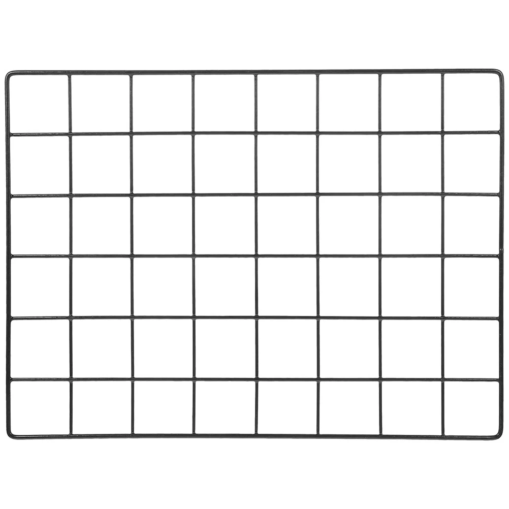 

Decorative Iron Grid Panel Wall-mounted Photo Artwork Display Grid Panel Sturdy Iron Wall Grid metal grid wall panel picture