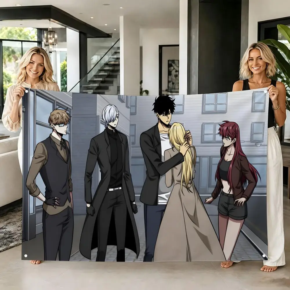 Action Fantasy Anime T-Tomb R-Raider King Flags Tapestry Creative Pattern Photo Living Room Wall Art Party Outdoor Decor