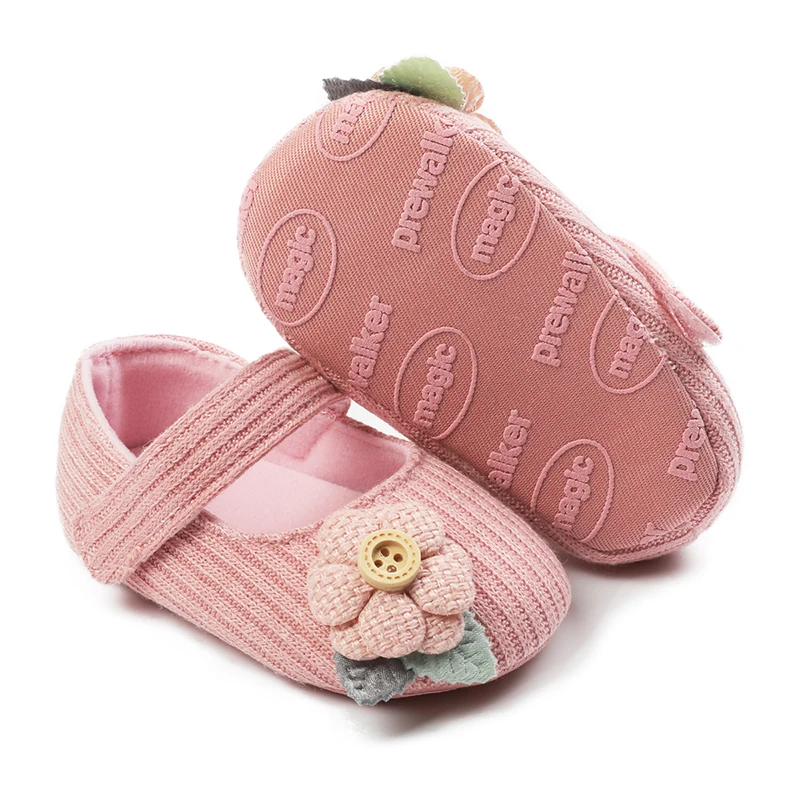 

Туфли хлопковые для девочек 0-12 месяцев, Цветочная обувь в стиле ретро, для начинающих ходить, с мягкой подошвой, весна-лето-осень